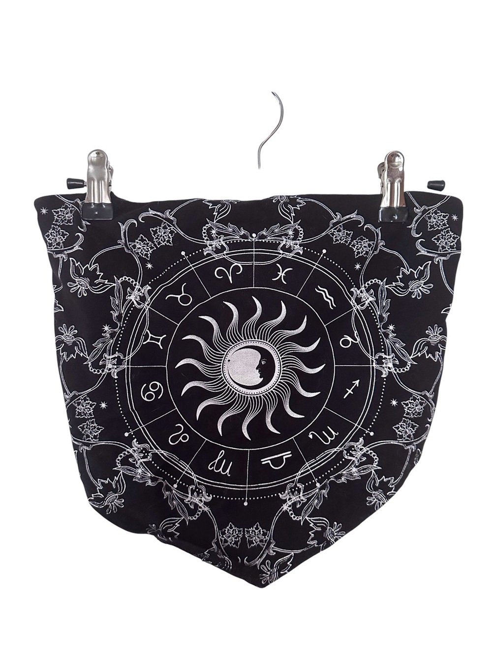 Forever 21 Black Bandana Headband with White Print